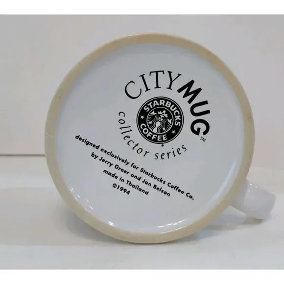 Starbucks Coffee City Mug Collector Series 1994 Chicago Cup Greer Belson - Picture 6 of 6